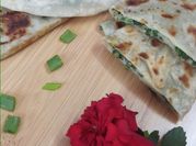 A picture of stuffed flatbreads