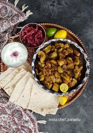 عکسی از دستور ملاقورمه / غذای نونی