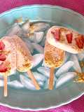 Heladitos de cheesecake de frutilla