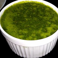 Mint chutney A picture of Mint chutney.