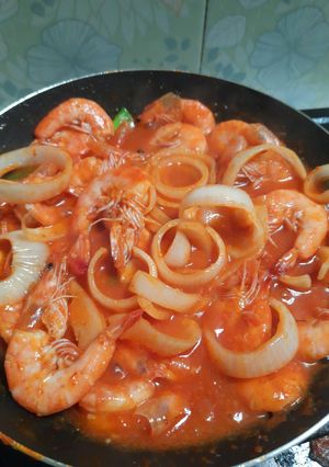 Foto resep Udang Saos Padang