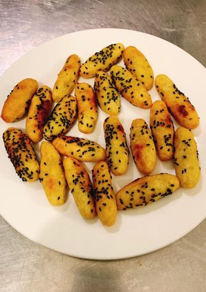 Hình của món Khoai lang kén.