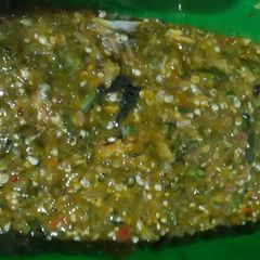 A picture of Okro soup.
