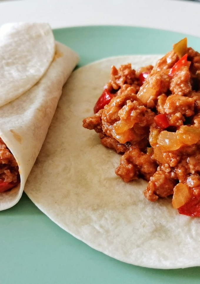 Una foto de Fajitas de carne picada
