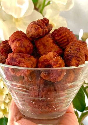A picture of Fried Purple Sweet Potato Gnocchi.