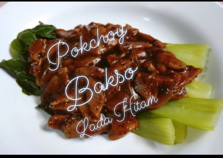 Pokchoy Bakso Lada Hitam