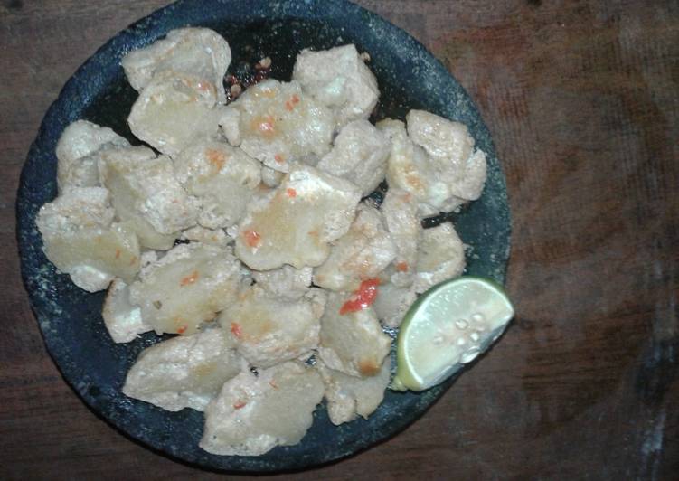 Jihu geprek tapi cabe level busui 😉