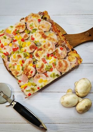 عکسی از دستور پیتزا خونگی