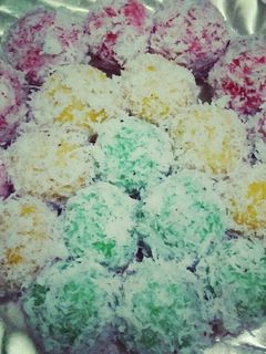 Foto resep Klepon pelangi