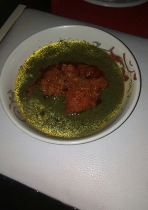 A picture of Ayayo soup.