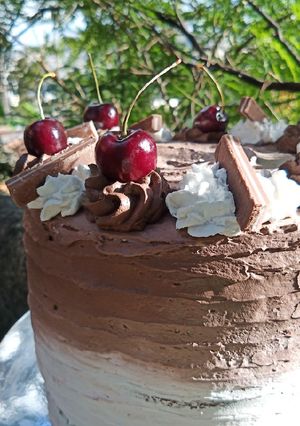 Una foto de Pastel de chocolate