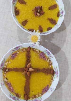 عکسی از دستور شله زرد