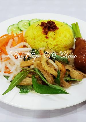 Hình của món Cơm gà Hội An chay.