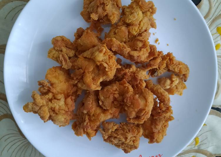 Ayam goreng crispy (mudah dan praktis)