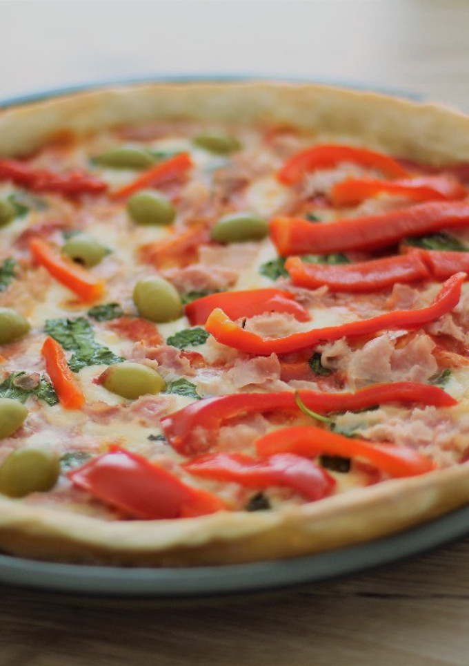 Una foto de Pizza italiana casera