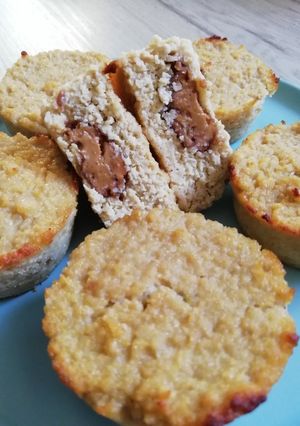 Une photo de Muffins healthy et gluten free aux pommes (3 ingrédients + cœur)