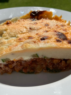 Una foto de Moussaka de calabacín y pollo (a mi manera)