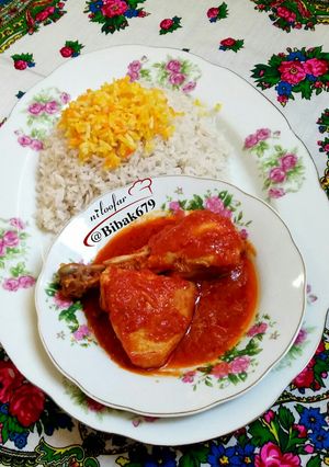 عکسی از دستور خورشت مرغ خوشمزه