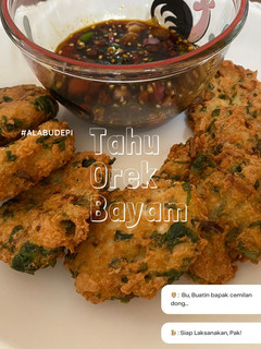 Foto resep Cemilan Tahu Orek Bayam