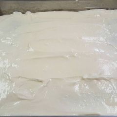 A picture of Sauerkraut Cake with Cream Cheese Frosting.