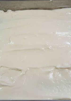 A picture of Sauerkraut Cake with Cream Cheese Frosting.