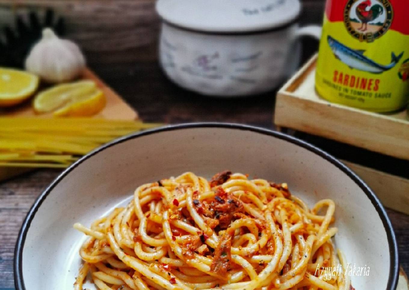 macaroni with sardines