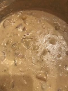 A picture of Cheesy Sausage & Potato Soup.
