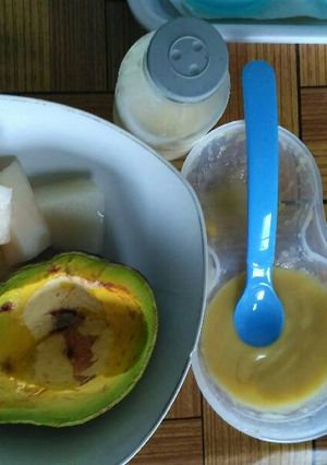 Foto resep MPAsi 6m+ : Pure Melon Alpukat
