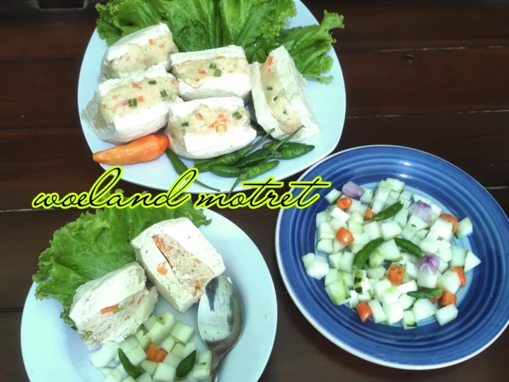 Langkah Gampang Membikin Resep  Tahu Bakso Kukus Sehat (daging ayam) yang Lezat Sekali, Lezat Sekali
