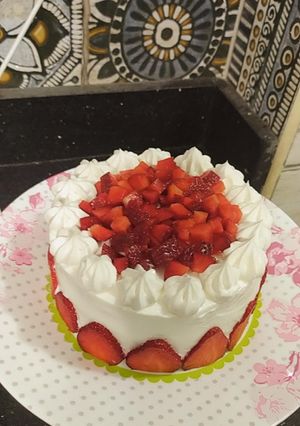 صورة لوصفة تورتة فراولة