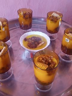 صورة لوصفة حلى كاسات ببواقي البسبوسة مع الكاسترد 🍸