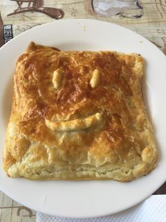 Una foto de Hojaldre relleno. Sano y delicioso
