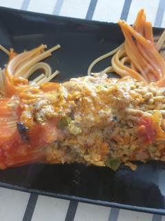 Una foto de Pincho de espaguetis