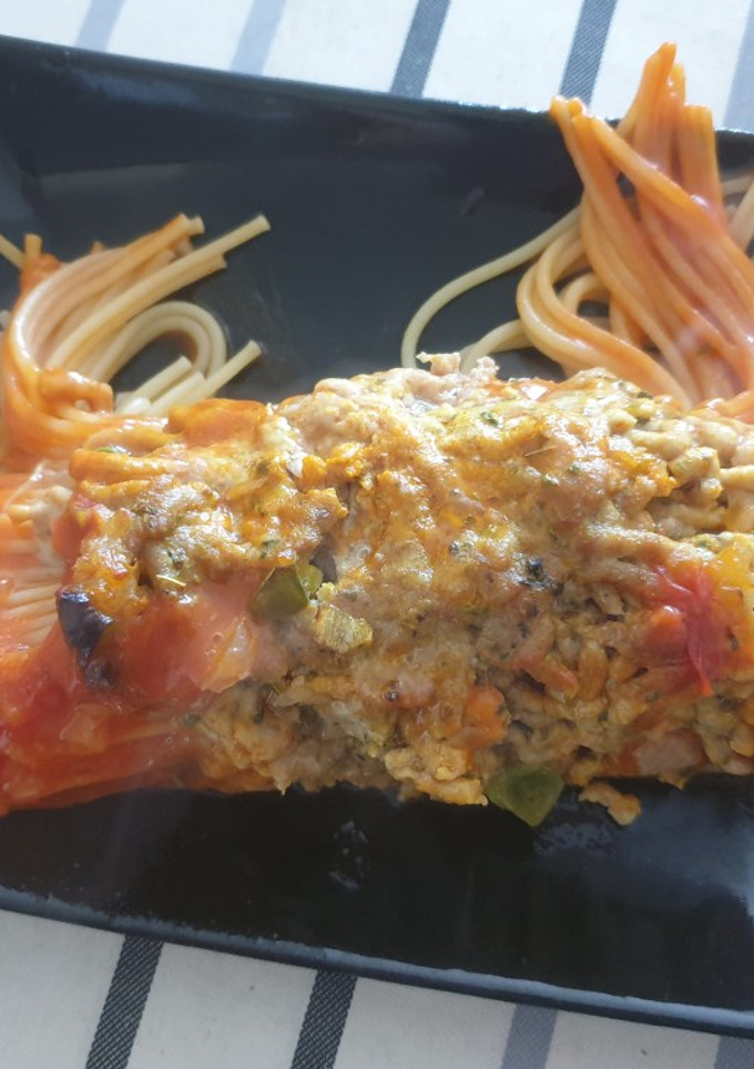 Una foto de Pincho de espaguetis
