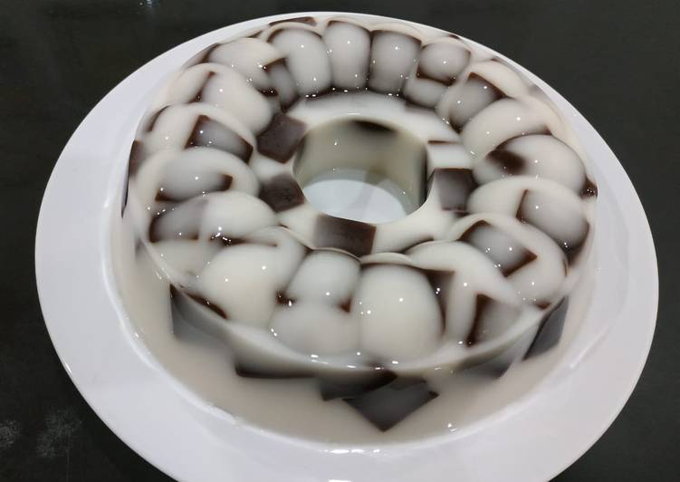 Puding mozaik nutrijel coklat