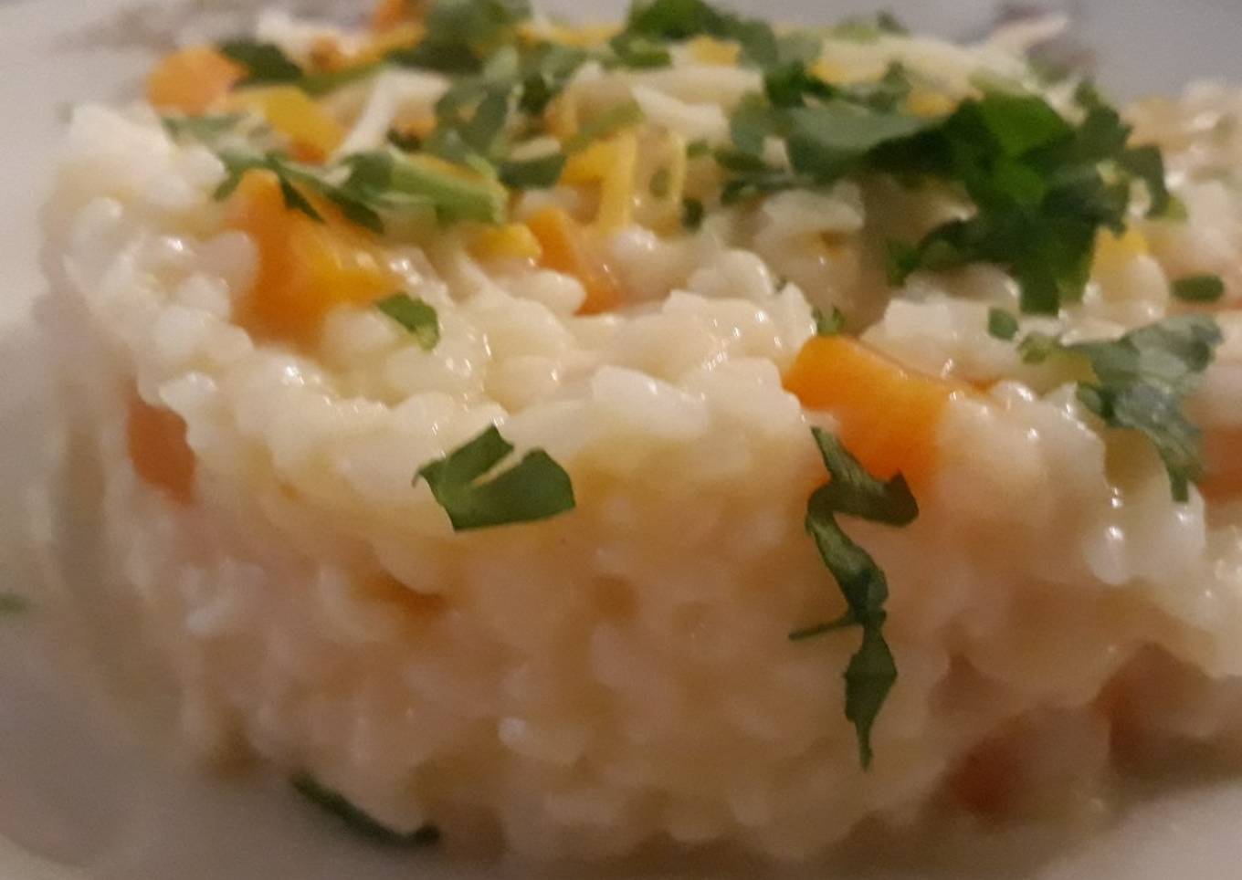 Risotto de Calabaza al toque de jengibre