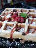 Waffles con chips de chocolate