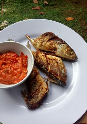 Foto resep Bandeng goreng bumbu bacem sambal lamongan