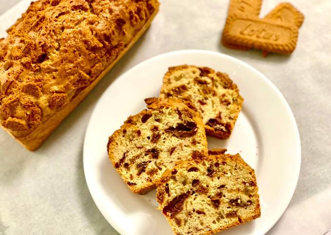 Comment faire Préparer Savoureux Cake aux cerises et spéculos