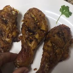 A picture of Baked chicken leg peice iftar special.