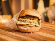 A picture of hamburger dill pickle