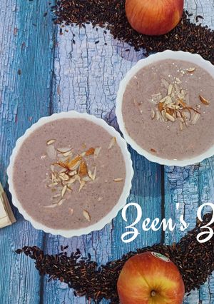 A picture of Black Rice and Apple Kheer.