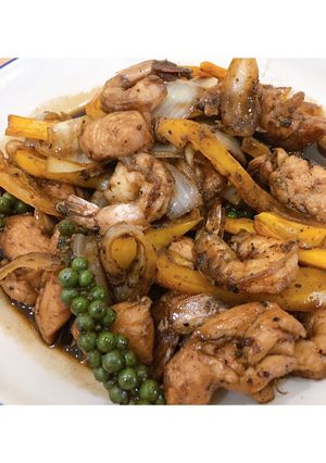 รูปของ กุ้งไก่ผัดพริกไทยดำ