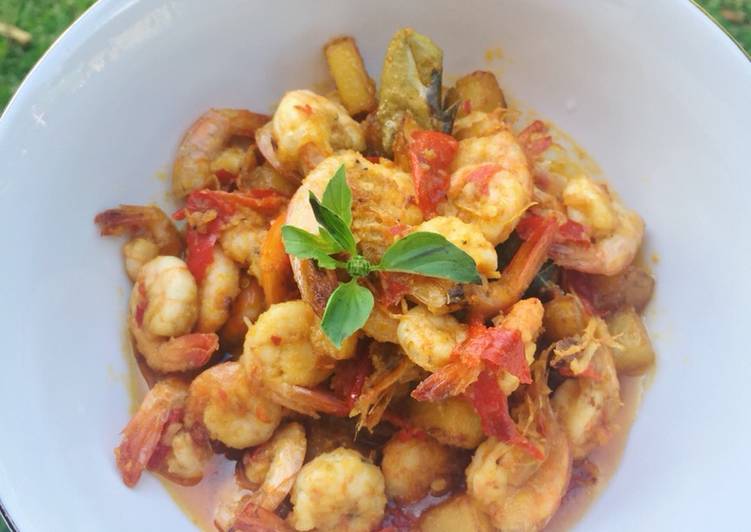 Resep Udang Kentang Balado yang Enak Banget