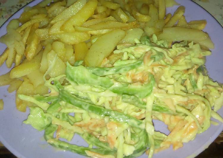 Recipe of Quick Country Coleslaw With Avocado And Fermented Cream Salad Dressing