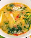 Canh cá chốt nấu chuối xanh