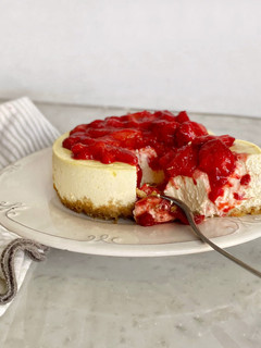 Una foto de Cheesecake sin azúcar