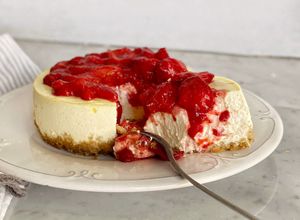 Una foto de Cheesecake sin azúcar