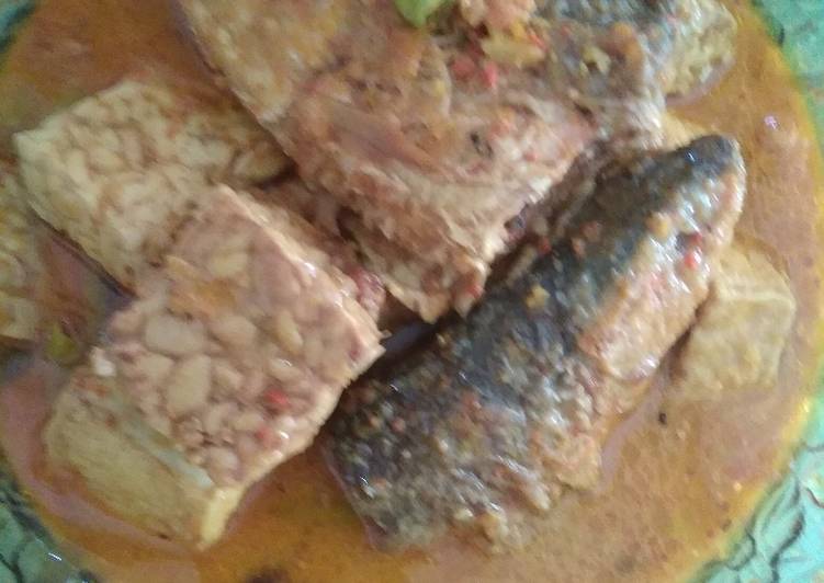 Cara Gampang memasak Tempe bandeng kuah pedas🌶️🌶️, Menggugah Selera