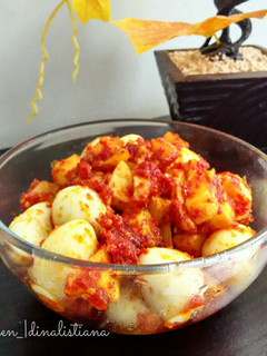 Foto resep Sambal balado kentang telur puyuh